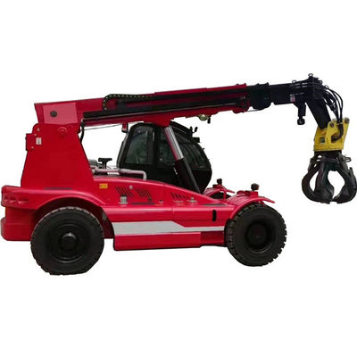 10ton Telescopic Crane Loader Mini Front Wheel Drive Low Noise