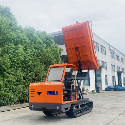 4WD Agricultural Crawler Tractor Mini Dumper For Fruits Transport