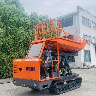 4WD Agricultural Crawler Tractor Mini Dumper For Fruits Transport