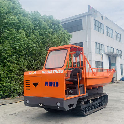 4WD Agricultural Crawler Tractor Mini Dumper For Fruits Transport