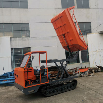 2800mm Crawler Mini Dumper 4wd Palm Oil Dumper With Scissior Lift