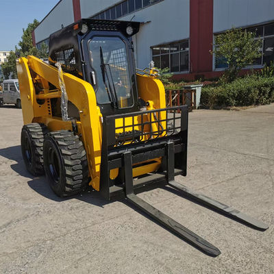 Skid Steer Loader With Various Accessories
