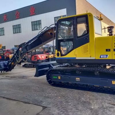 Long Arm Excavator With Rubber Tracks