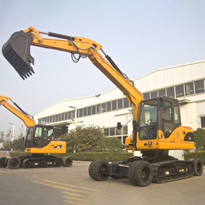 Hydraulic Wheel Crawler Excavator Flexible Operation 8 Ton Mini Excavator