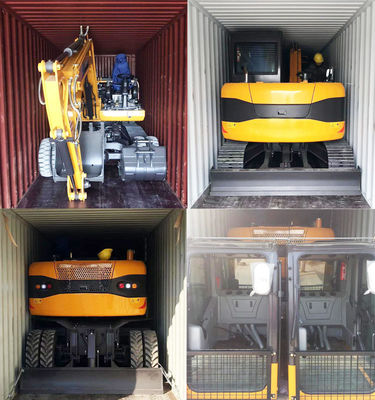 Hydraulic Wheel Crawler Excavator Flexible Operation 8 Ton Mini Excavator