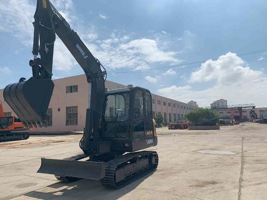 Agricultural Mini Crawler Excavator 3.8m Max Digging Depth Equivalent To Komatsu Pc60