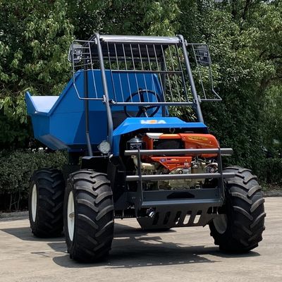 Green Mini Agriculture Tractor Articulated Steering With Golden Fish Engine