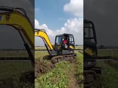 2200kw Mini Crawler Excavator Yellow Color Micro Mini Excavator